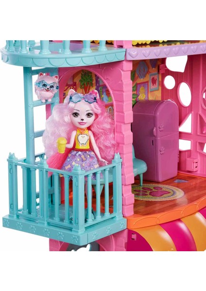 Enchantimals Şehir Evi ve Kafe Oyun Seti HHC18 modelleri