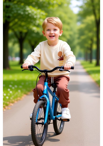 Erkek Çocuk Örme Bisiklet Yaka Sweatshirt ve Eşofman Altı Takımı Regular Fit Kaliteli Şık Rahat fırsatları