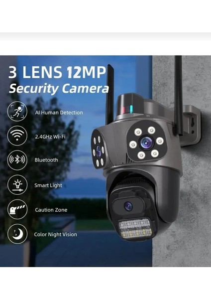 MBG-35AI 4g Akıllı Güvenlik Kamerası Seti | 4X4MP Hd Elektrikli Kamera + 1.5A Adaptör modelleri