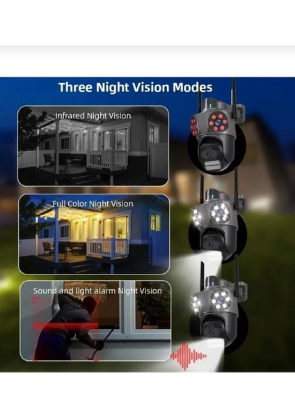 MBG-35AI 4g Akıllı Güvenlik Kamerası Seti | 4X4MP Hd Elektrikli Kamera + 1.5A Adaptör fırsatları