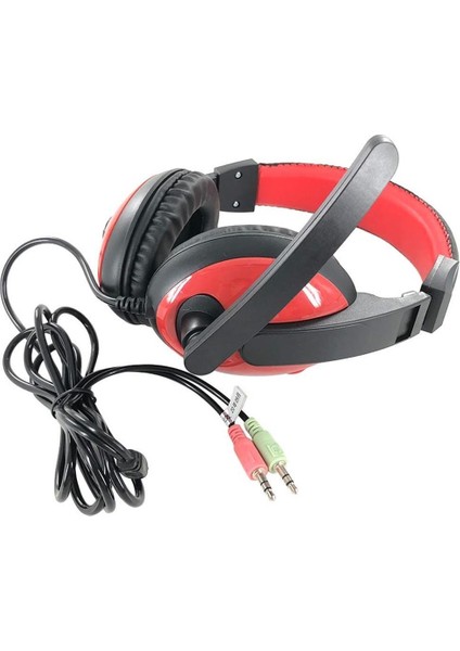 A63 Misde 3.5 Mm Aux Girişli Stereo Mikrofonlu Kulak Üstü Oyuncu Kulaklık