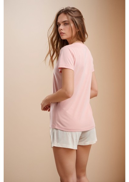 Kadın Giyim T-Shirt & Şort Ikili Pijama Takımı Set LL.AR01.NE00.TT02 fırsatları