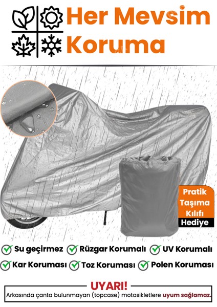 Gri Arka Çanta Uyumlu Yamaha Tmax 560 Uyumlu Motor Brandası, Koruyucu Örtü fırsatları