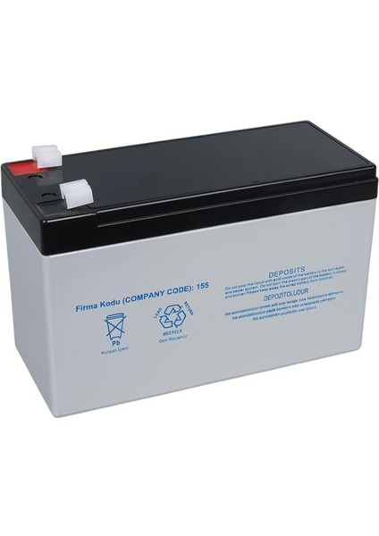 YH-127.0 12 Volt 7 Amper Akü (150x65x90 mm)