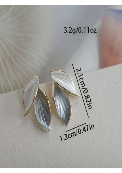 14K Altın Kaplama Yaprak Küpe indirimleri