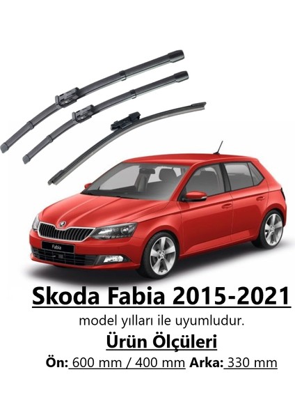 Skoda Fabia 2014-2021 Ön ve Arka Silecek Takımı