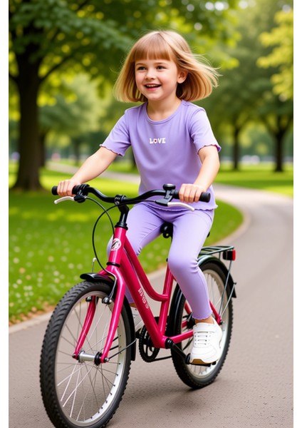 Kız Çocuk Pamuklu Nakışlı Bisiklet Yaka Kısa Kollu Üst ve Ispanyol Paça Tayt Takımı Kaliteli fiyatları