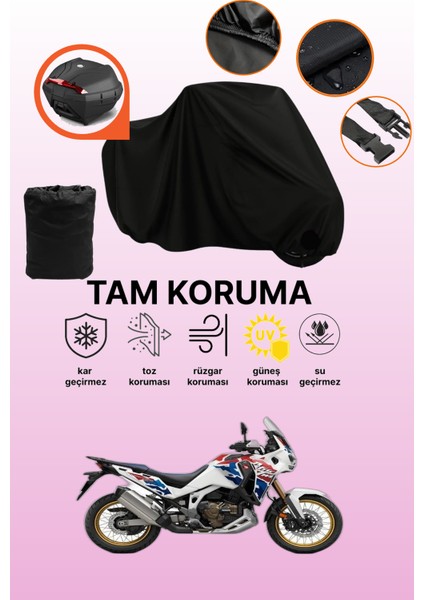 Siyah Arka Çanta Uyumlu Honda Ctx 1300 Uyumlu Motosiklet Brandası, Koruyucu Örtü