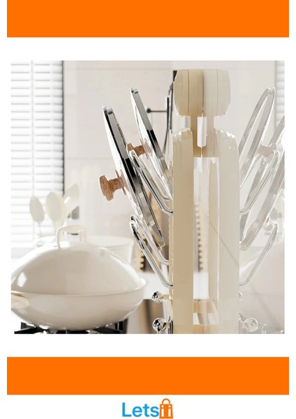 Pratik Mutfak Tava Tencere Kapak Tutucu Organizer Raf fırsatları