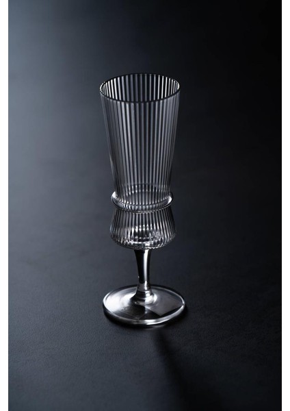 Ayaklı Cam Tek Kişilik Kahve Yanı Kadeh