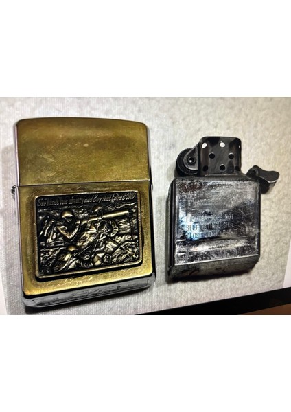 2008 Ağustos Dış Kasalı Pirinç Kasa Benzinli Zipo Çakmak