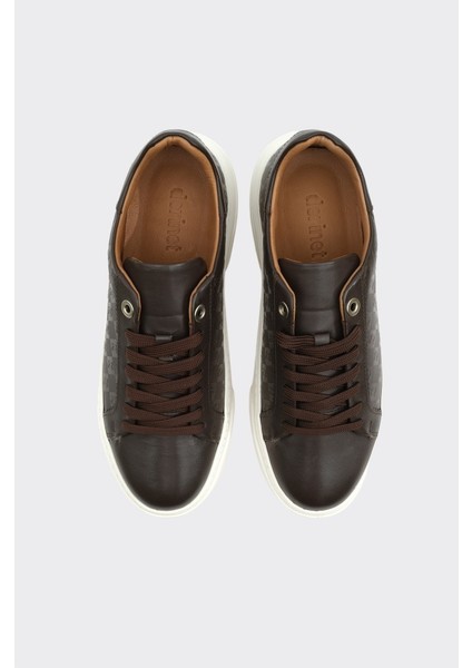 Hakiki Deri Desenli Kadın Sneaker modelleri