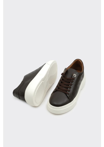 Hakiki Deri Desenli Kadın Sneaker indirimleri