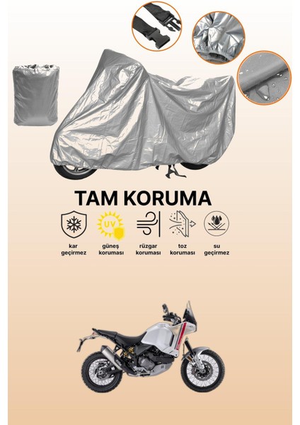 Gri Ducati Desertx Uyumlu Motosiklet Brandası, Koruyucu Örtü, Motor Branda