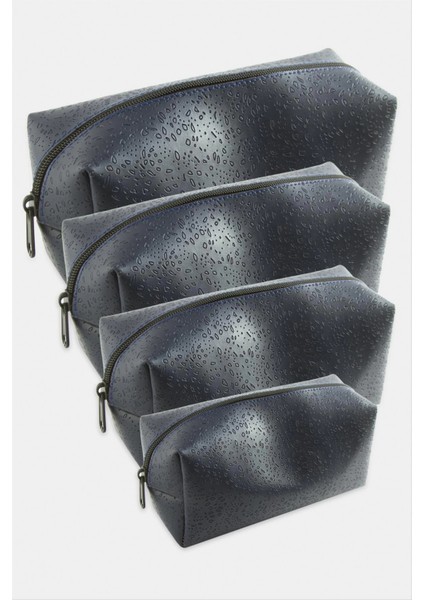 4 Adet El Tutmalı Makyaj Çantası