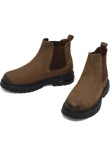 Erkek Taba Nubuk Deri Chelsea Bot 25WFD7603V3 modelleri