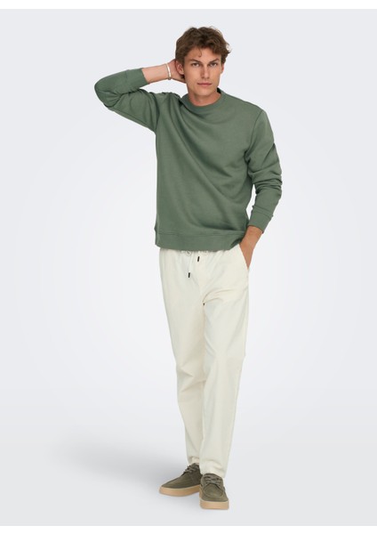 O Yaka Yeşil Erkek Sweatshırt Onsconnor Lıfe Reg Crew Neck Sweat