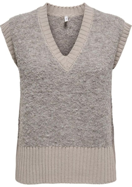 Onlcille Regular Fit V Yaka Süveter Bayan Süveter 15350777