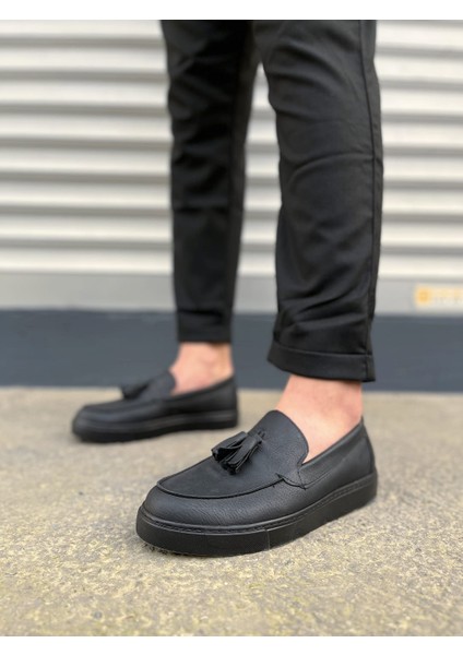 JY153 Bloom Bağcıksız Püsküllü Cilt Erkek Günlük Spor Klasik Ayakkabı Cst - Siyah fiyatları