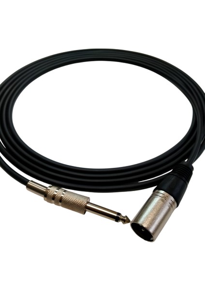 Cl-Sjxlre 6,3 mm Mono / Xlr Erkek 5 Metre Enstrüman Kablosu
