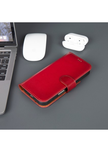 iPhone 17 Hakiki Deri Mıknatıslı Cüzdan Kılıf – Magsafe Uyumlu, Rfıd Korumalı, El Yapımı modelleri