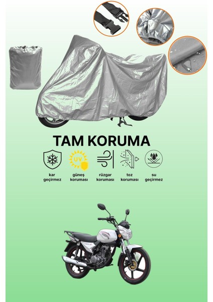 Gri Kuba Razore 100 Uyumlu Motosiklet Brandası, Koruyucu Örtü, Motor Branda