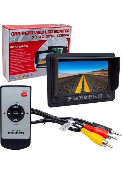 PM-5879 7'' 12V-24V 3 Kanal Av Girişli Monitör