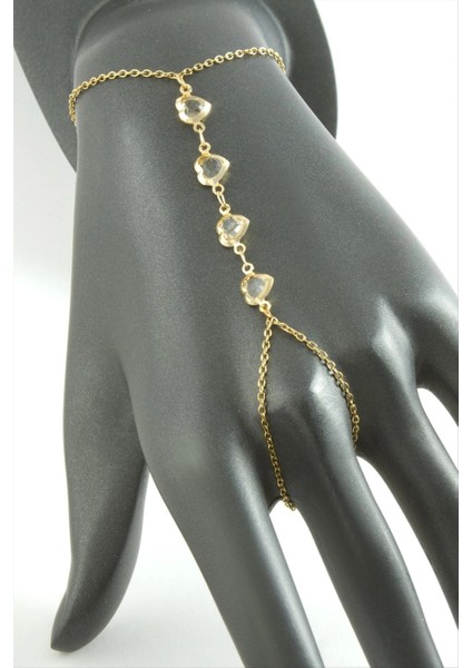 Kalp Taşlı Lüks Çelik Şahmeran