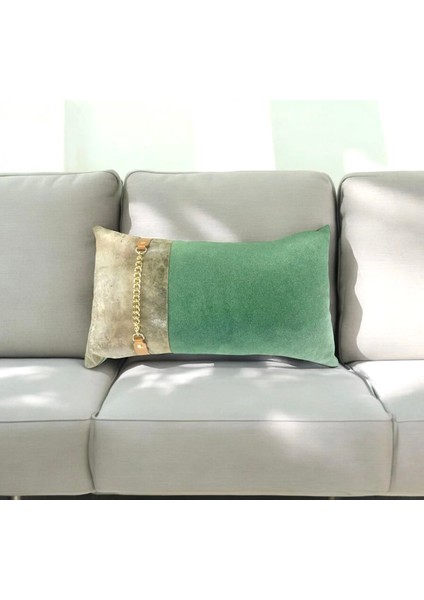 Coco Green Deri ve Kadife Kırlent fiyatları