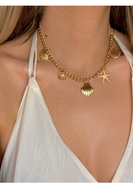 316L Çelik Charmlı Sallantılı Kolye modelleri