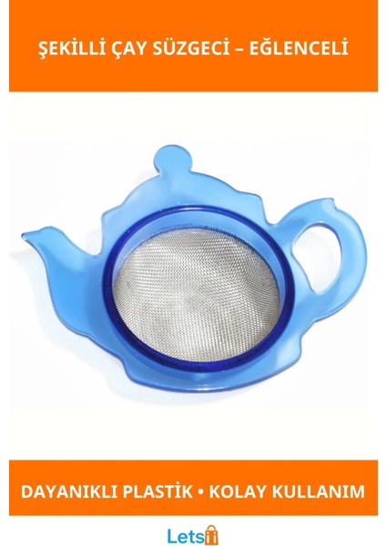 Çaydanlık Şekilli Eğlenceli Çay Süzgeci