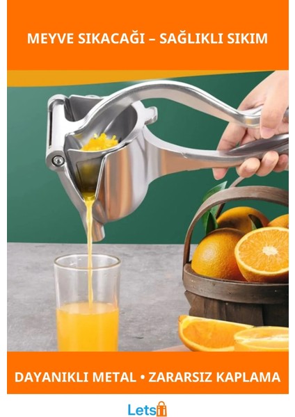 Dayanıklı Metal Narenciye Meyve Sıkacağı