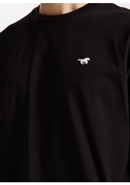 Bisiklet Yaka Baskılı Siyah Erkek T-Shirt M5WM-TST1583 indirimleri