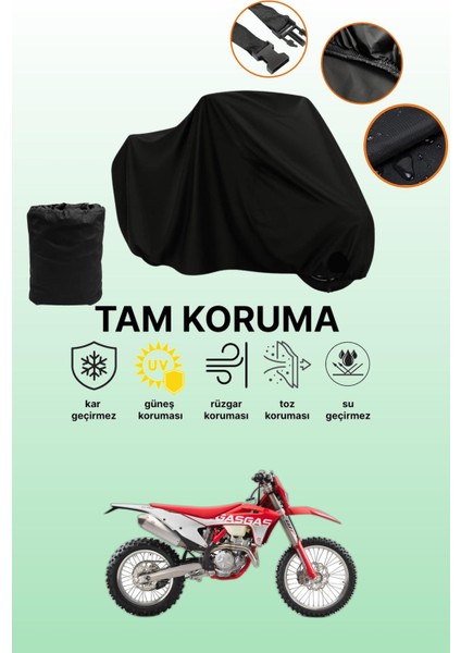 Siyah Gas Gas Ec 250 F Uyumlu Motor Branda, Koruyucu Örtü, Motosiklet Brandası