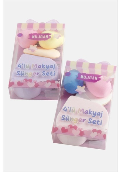 4 Adet Kalp Makyaj Süngeri fiyatları