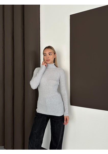 Unisex Pamuklu Balıkçı Yaka Boğazlı Kazak 3'lü Set