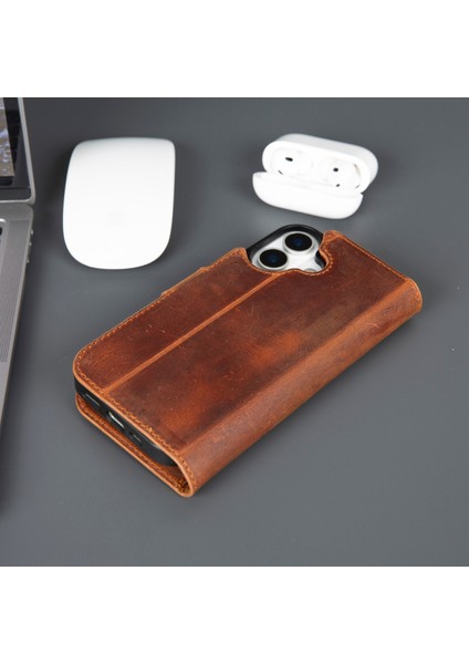iPhone 17 Hakiki Deri Mıknatıslı Cüzdan Kılıf – Magsafe Uyumlu, Rfıd Korumalı, El Yapımı fiyatları