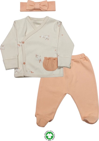 Litaetrend Bistyle 3lü Zıbın Takım Fluffy And Lovely 13106 Bej