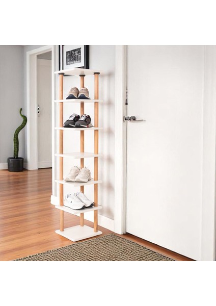 Pia 7 Raflı Kitaplık Çok Amaçlı Dolap modelleri