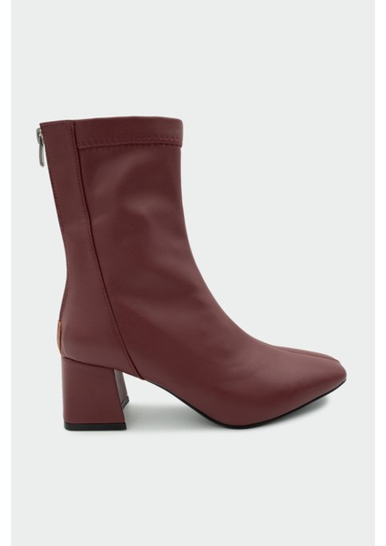 Dixi Bordo Deri Küt Burun Streç Bot