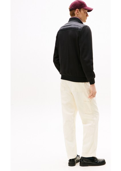 Dik Yaka Siyah Erkek Sweatshırt MW0MW41329BDS_MIX Medıa Ess Rwb Sta fırsatları