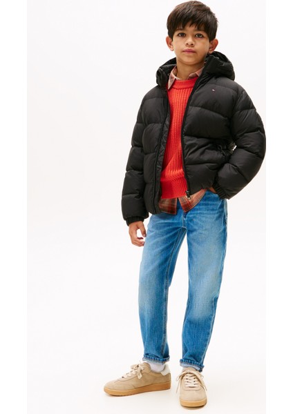 Siyah Erkek Çocuk Şişme Mont KB0KB10091BDS