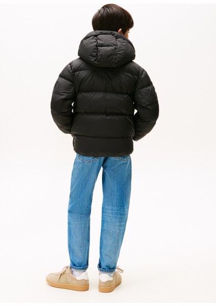 Siyah Erkek Çocuk Şişme Mont KB0KB10091BDS fırsatları