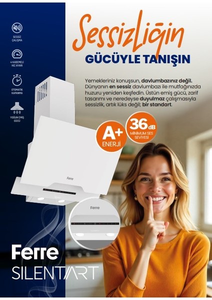 Fryart & Flowart Aero Sessiz Davlumbazlı Beyaz Cam Ankastre Set ( D064-SA + LN386 + XE63CB ) fiyatları