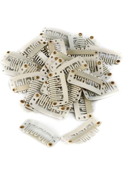 Çıt Çıt Klipsi Küçük / 10 Adet / Beyaz