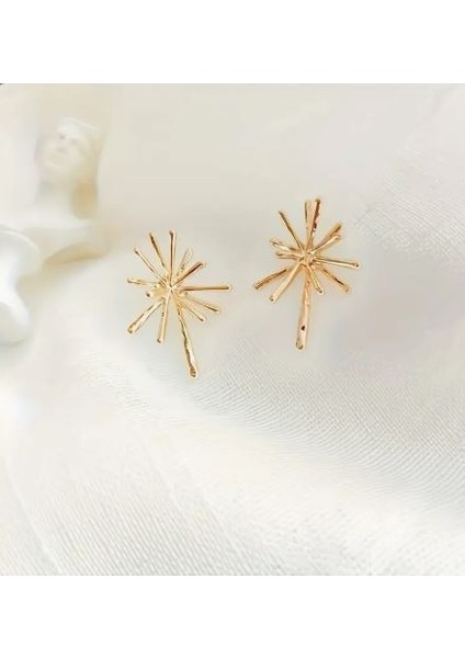 Altın Rengi Vintage Yıldız Küpe fırsatları