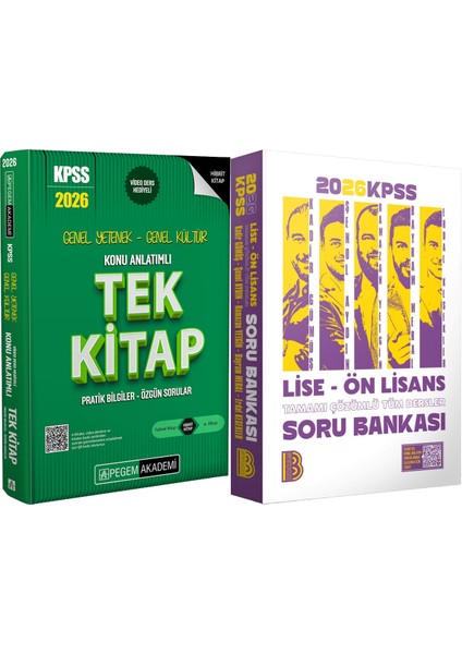 2026 Kpss Lise Ön Lisans Tüm Dersler Soru - 2026 Kpss Konu Anlatımlı Tek Kitap