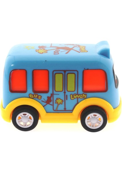 Çek Bırak Mini Sevimli Mavi Otobüs