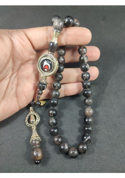 Hakan Kaya Usta Eseri Ağır Gümüş Nakkaşlı Naturel Bufalo Boynuzu 8682 fırsatları