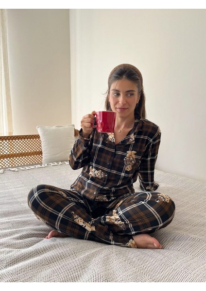 Teddy Ekose Ayıcık Kadın Pijama Takımı fiyatları